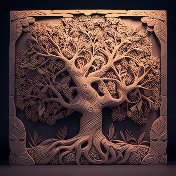 3D модель Дерево Бодхи (STL)